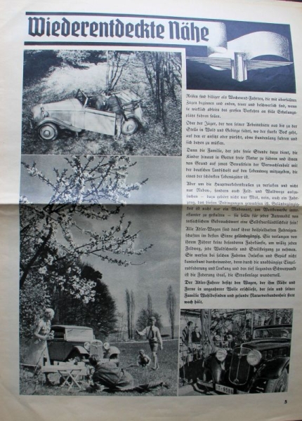 Adler "Kundendienst in Wort und Bild" 1934 Carbrochure (7670)
